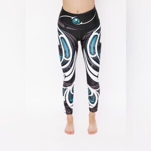 Nominou Legging Wolf and Moon Teal Legging Size XXL